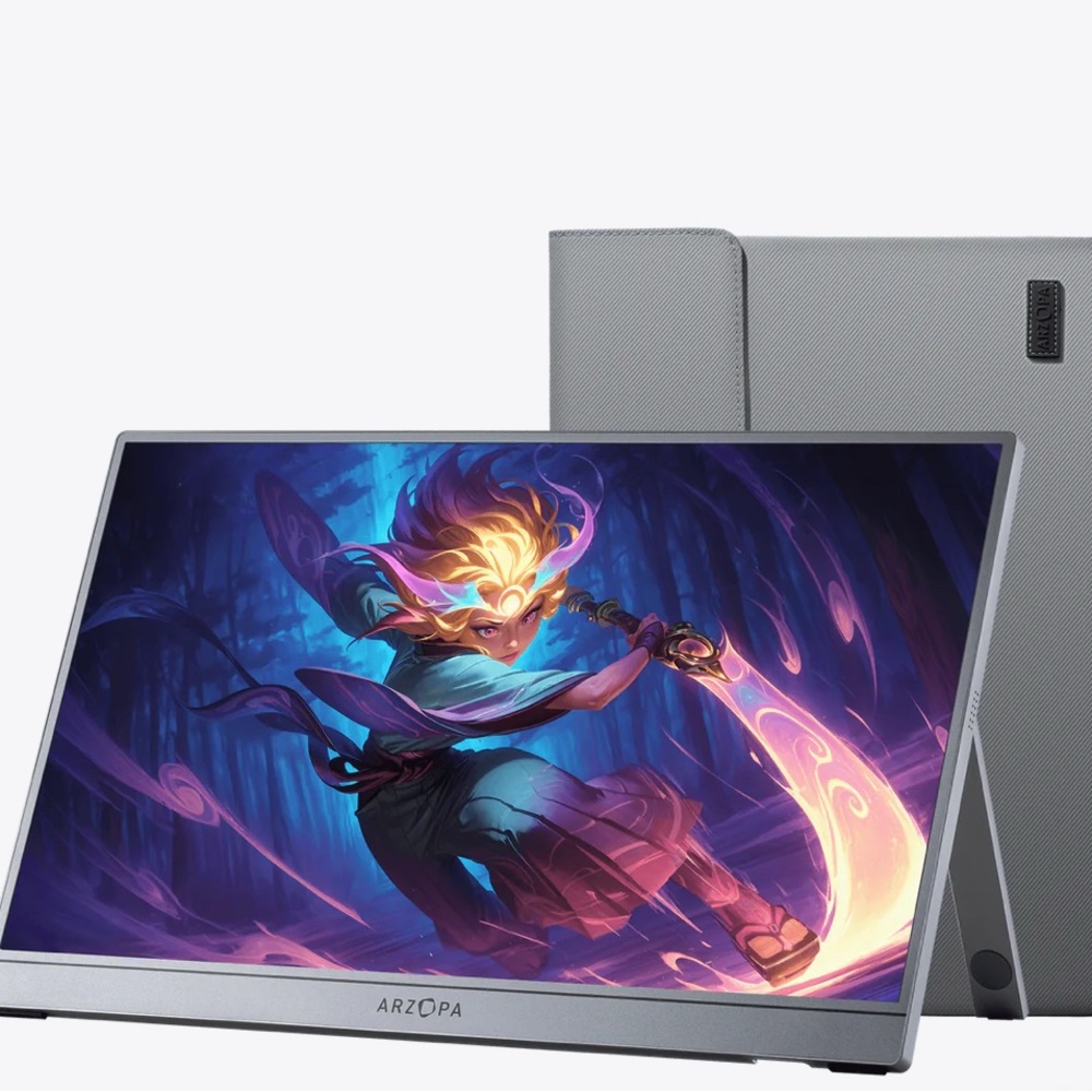 Gray Portable Monitor